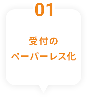 １ 受付のペーパーレス化