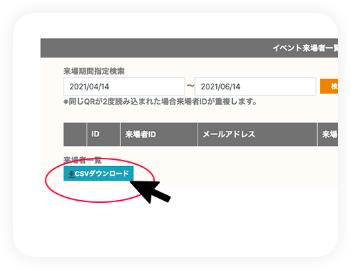 顧客データの即時ダウンロード